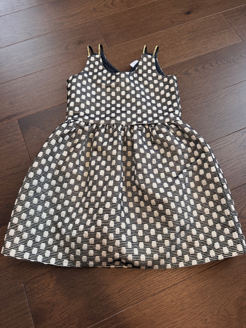 Egg by Susan Lazar Black and Cream Patterned Knit Dress - Sleeveless - C36-037 - Picture 5 of 11